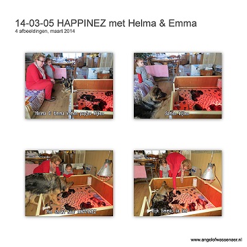 Helma met kleindochter Emma op bezoek